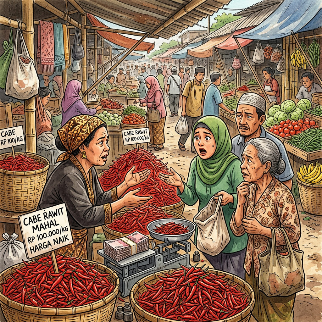 Kenaikan Harga Cabai di Pasar Tradisional: Dampak dan Antisipasinya